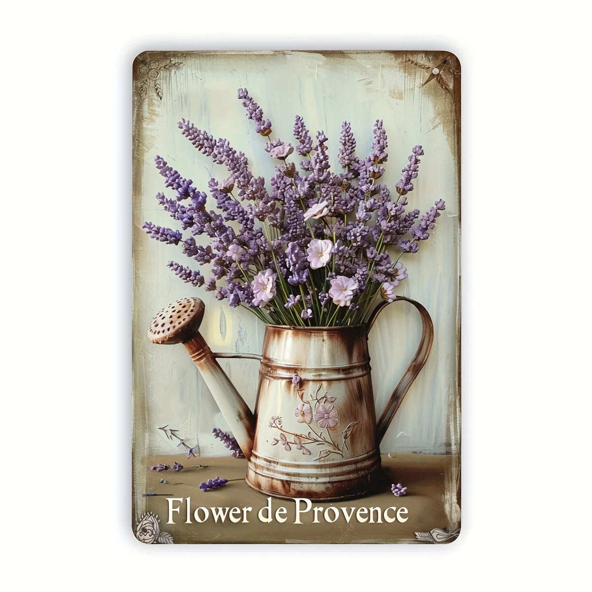 Iron Mural Art Rustic Flower Carvings For Home Decor